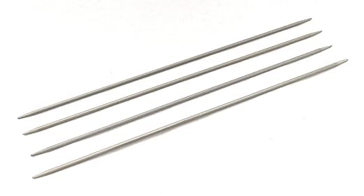 Zeniso® Knitting Pin - Special Aluminium Knitting Double Point Needle - No 10 Length - 23cm, (Double Sided) Combo (Set of 4 Needle) Used for Making Woolen Artefacts,Like,Sweater,Muffler & Caps-image-13
