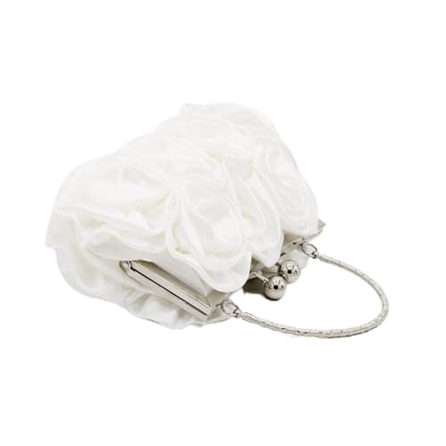 Pochette Blanche de Soirée et Cocktail Satin Chic Holibanna