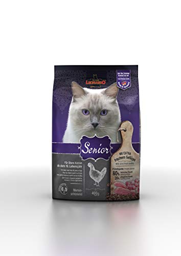 Leonardo Senior [400g] Katzenfutter | Trockenfutter für ältere Katzen | Alleinfuttermittel für ältere Katzen ab ca. 10 Jahren+