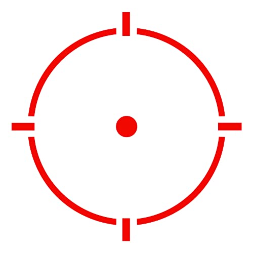 Image of HOLOSUN HS515CM Red 2 MOA Dot & 65 MOA Circle Micro Sight for Rifle - Solar /Battery Super LED Sight with Multiple Reticle System & 12 Brightness Settings