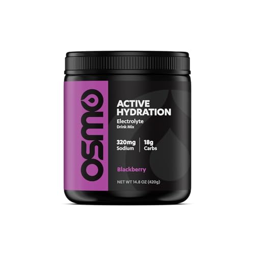 Image of Osmo Active Hydration Electrolyte Powder (20 Servings) - Includes Sodium, Magnesium, Potassium, Carbs & Vitamins, Cane Sugar - All Natural, 3X Faster Hydration, Boosts Power & Endurance, Black Berry