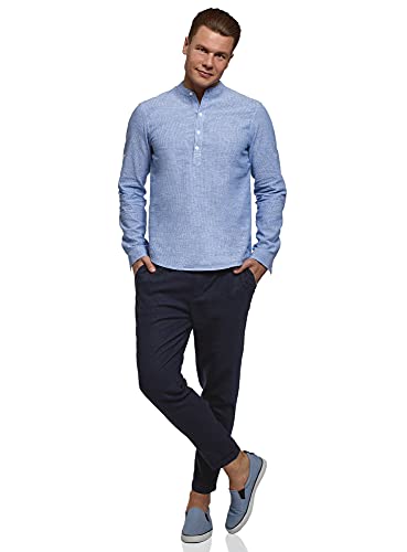 Oodji Ultra Uomo, Blu, 44