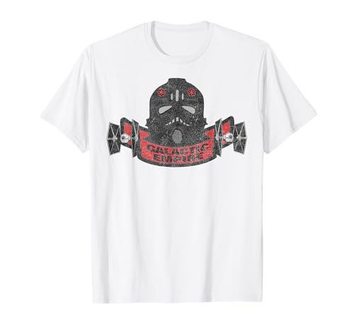 T-shirt Star Wars Galactic Empire Logo pour homme en coton noir casual