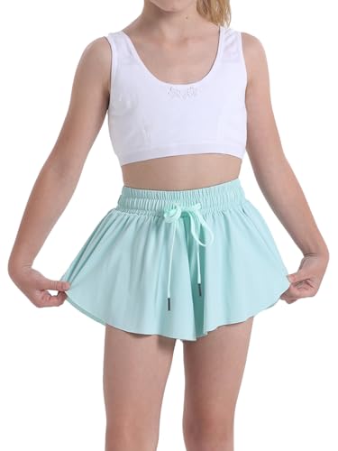 Image of Flowy Shorts for Teen Girls Athletic Running Youth Butterfly Shorts