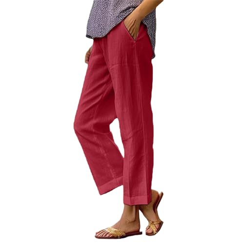 Pantalon d'été léger femme fluide et élastique pour le bureau et le quotidien
