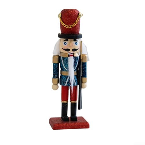 Vintage Holz Nussknacker Figuren faszinierende Ornamente für ein unvergessliches Weihnachten (blau) Vintage Holz Nussknacker Figuren faszinierende Ornamente für ein unvergessliches Weihnachten (blau)