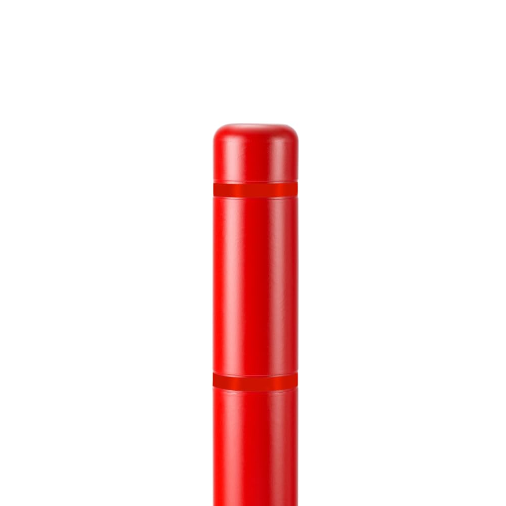 Innoplast BollardGard 4" x 52" Bollard Cover (Black White Tape)