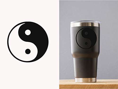 Vinilo adhesivo Yin y Yang NOK de 2.5 pulgadas color negro de alta adherencia para furgonetas 3