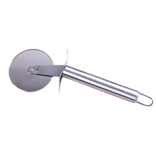 Hemoton Pizza Cutter Roda, Aço Inoxidável Pizza Roda Cortador de Pizza Alças para Pizzas, Cookies, M