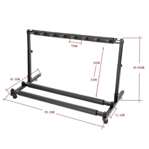 Support de rangement réglable en hauteur pour éviter les chutes de guitare