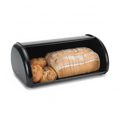 Quttin | Panera Moderna con Tapa y Con Sistema de Apertura y Cierre Práctico   Panera para Guardar el Pan o Bollería, Ideal para la Encimera de la Cocina