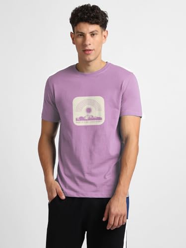 Image of Nobero Men's Regular Graphic Printed T-Shirt for Men | Soft Cotton | Classic Fit | Printed Casual Tshirt for Men