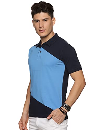 Image of ADRO Men's 100% Cotton Regular Fit Polo T-Shirt