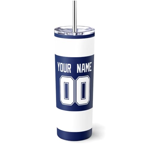 Image of ANTKING Tampa Bay Tumbler 20oz Travel Mug Custom Name Number Gifts | Stainless Steel Insulated Coffee Cup for Men Women