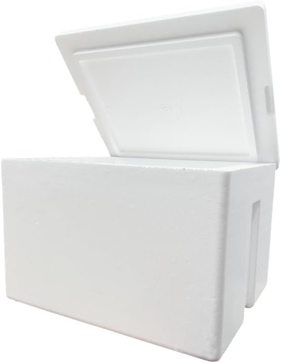 Styrofoam Ice Chest, Insulated Cooler, 27 qt