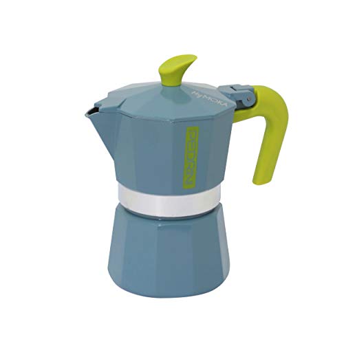 Pedrini Mymoka Mix Caffettiera, Alluminio, Stone Rebel