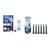 oral-b spazzolino elettrico io3n, ultimate clean testine e dentifricio, 2+6 testine, 2 spazzolini, sensore di pressione, timer luminoso, 3 modalità, custodia da viaggio, nero e rosa, idea regalo