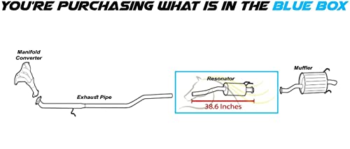 Northeastern 409 Stainless Steel Exhaust Resonator fits: 2001-2005 Honda Civic 1.7L DX LX Value Package - Thumbnail 3