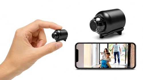 Mini Wireless WiFi Camera 1080P HD Smallest Camera with Night Vision Motion Detection Portable Baby Monitor & Pet Nanny Cam Cloud Storage Support iOS & Android App