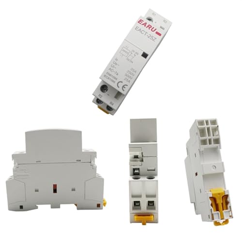 Contacteur modulaire double pôle 25A avec bobine basse tension 24V CA