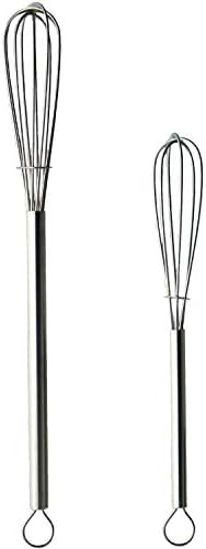 ナガオ 燕三条 泡立て器 ミニ 2本セット 18-8ステンレス パイプハンドル 日本製