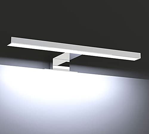 Aplique De Baño LED Tubular Dorado 60cm - 8W, 720lm, IP44, Luz Neutra 4000K, Ideal Sobre Espejo