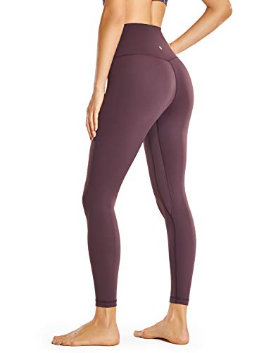 CAROVIA Women s High Waisted Leggings Tummy Control Workout Yoga Pants Squat Proof 25 Inches Arctic Plum Large
