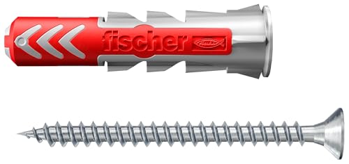 fischer Meister-Box Wohnraum, 160-teiliges Dübel- und Schraubenset, 6-8 mm Durchmesser, 30-50 mm Länge, für Heimwerker und Profis, universeller Einsatz für unbekannte Untergründe im Innenbereich