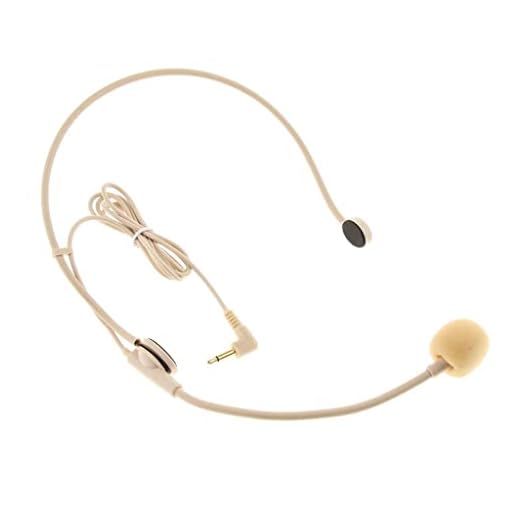 UGPLM Fone de ouvido profissional de 3,5 mm com microfone unidirecional para palestras de ensino, pele