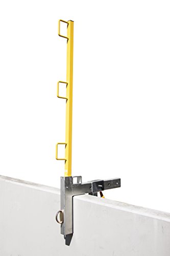 Image of Guardian Fall Protection 15171 Parapet Anchor for Guardrails - Galvanized Steel Anchor System for Guardrails
