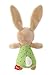 sigikid Rassel & Greiflinge Babyspielzeug Baby-Rassel Plüsch-Hase - Geschenk für Babys ab 3 Monaten, waschbar bei 30 °C