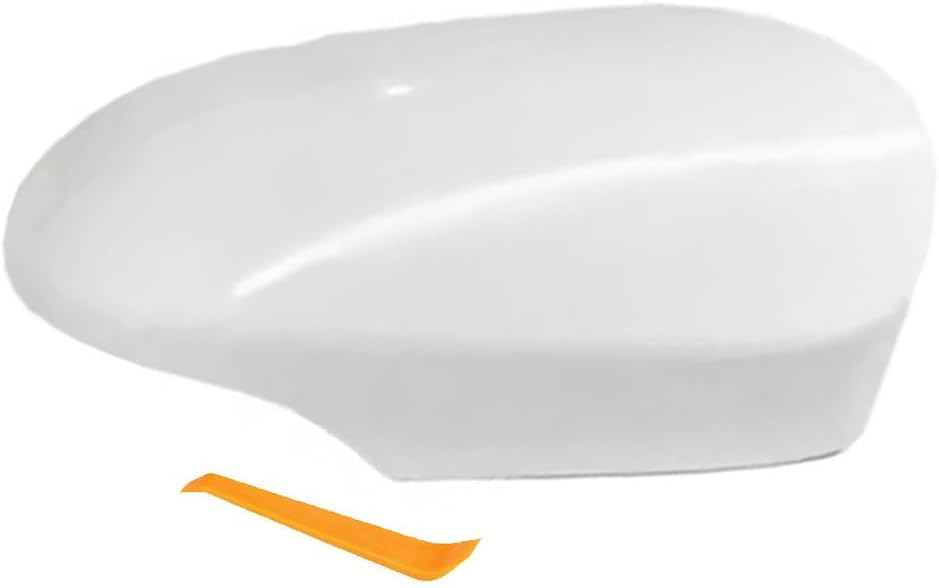 Automotive Rearview Mirror Cover Compatible With 2012-2019 Toyota Vitz Automotive Exterior Accessories ABS Door Side Rearview Mirror Shell (White right)