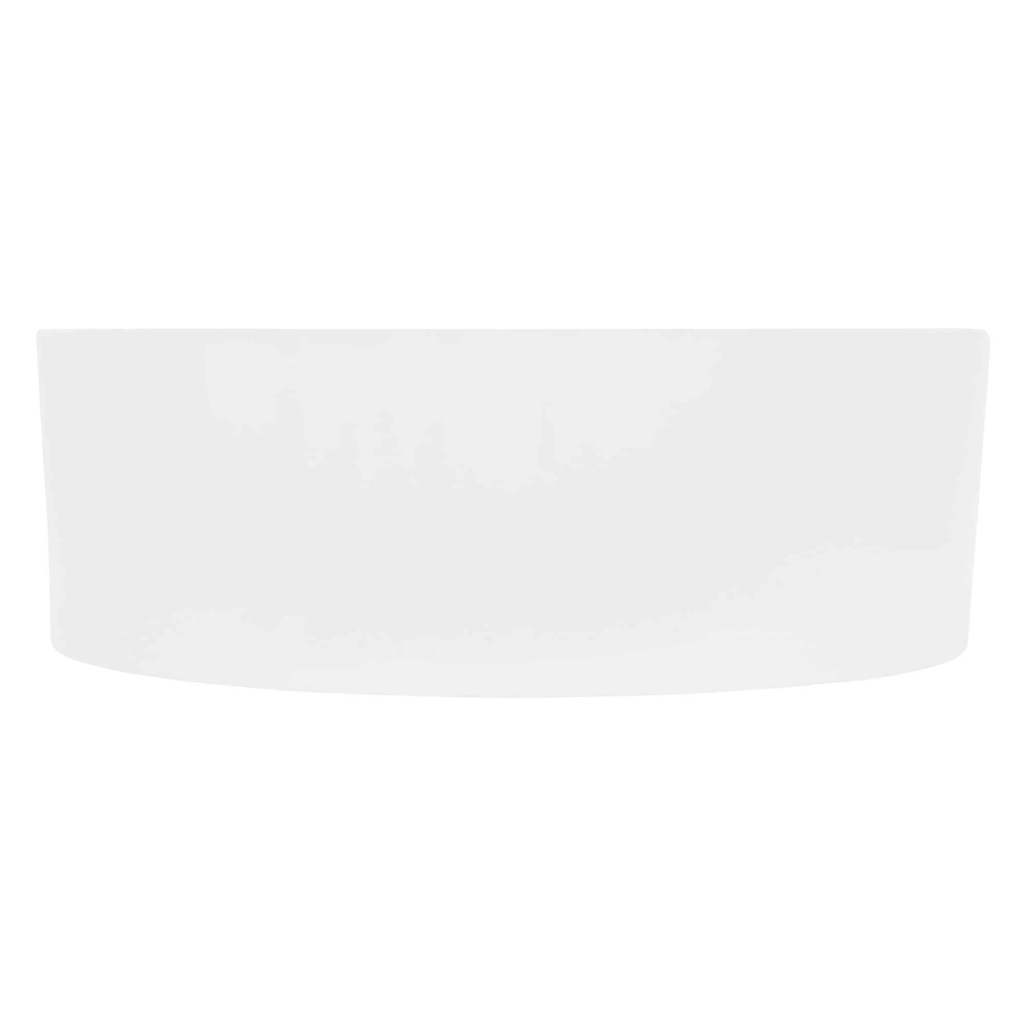 LuxeBath Lavabo da Appoggio - 460 x 460 x 155 mm - Ceramica - Rotondo - Finitura Bianco Lucido - Lavandino Design Moderno Bacinella Lavamani Lavello Sanitari Bagno senza Valvola di Scarico Piletta