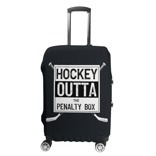 Hockey Straight Away Travel Suitcase Protector Luggage Cover Protective Washable Anti-scratch Baggage Cover