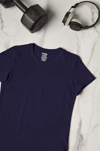 Image of Dollar Women's Solid Stretchable Cotton Round Neck Tshirt