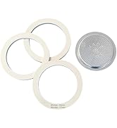 Harren24 Filter en 3 x afdichting voor espressokokers, compatibel met Bialetti espressokan voor 2 t...