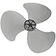 Gatuida elektrische Lüfterflügel Lüfteraustausch Ersatz-Tischventilator Ersatzlüfter Fächerblätter mit Nussabdeckung Klingen -Fan Ventilatorflügel Flügel für Standventilator Plastik