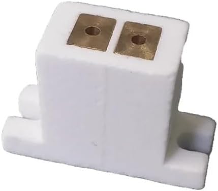 Projector lamp Holder Halogen Bulb Ceramic lamp Holder G6.35 GY6.35 GZ6.35 Tungsten Halogen lamp Holder Porcelain Holder(10pcs,Number 6(21mm))
