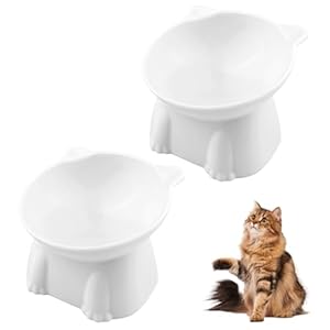 Legpador 2 Pezzi Ciotole per Gatti Rialzate, ...