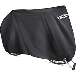Forro Para Bicicleta Spinning Favoto Funda para Bicicleta Exterior, 210D Oxford Cubierta Protector Impermeable al Aire Libre contra Lluvia UV Polvo Nieve para Bicicleta Montaña Carretera, 200x70x110cm Negro