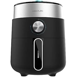 Cecotec Freidora sin Aceite 2,5 L de Aire Caliente Cecofry Essential Rapid Dark. 1200 W, Dietética, Control Manual, Tecnología PerfectCook, Tiempo y Temperatura Regulable, Base Antideslizante