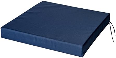 SOFTILLO Waterproof Chair Cushion With Ties Seat Pads Cushion Pad Indoors Outdoors Water Resistant Material Kitchen Dining Living Room Patio Garden Office Coffee Shop Foam Graphite 40x40x4cm