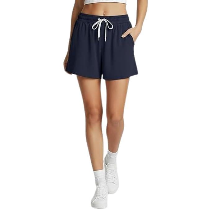Women's Plus Size Cotton Boxer Shorts | Summer Lounge Shorts with Pockets | Casual Gym Running Jogger Bottoms | Relaxed Fit | Breathable | S-6XL-image-10