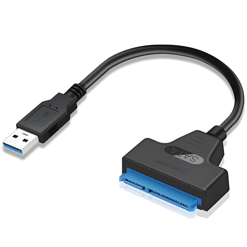 Image of 3.0 SATA to USB Adapter Cable,USB SATA Adapter Hard Drive Cable - Data Transfer Cable External Converter for 2.5” SSD,Portable Hard Drive Reader - Plug-and-Play for Recovery High-Speed Data Transfer