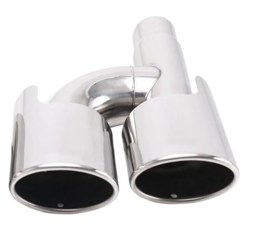 Silencieux pointe 57mm en inox 304 chrome haut de gamme pour rénovation d'échappement W204 W212