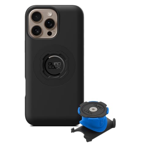 QUAD LOCK Soporte para Teléfono para Potencia/Manillar de Bicicleta con Funda mag para iPhone 16 Pro MAX