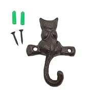 Oldmoom Animal Cast Iron Wall Hooks - Rustic Cast Iron Wall Hooks | Antique Decorative Hanger Rack for Coats, Bags, Towels, Hats