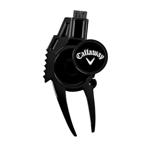Callaway 4-in-1 Golf Divot Repair Tool, Black Chrome - Thumbnail 2
