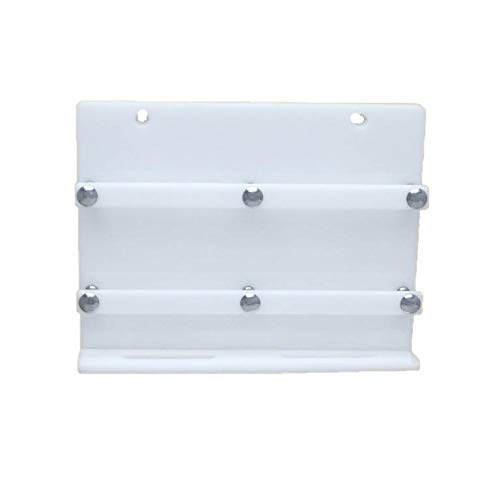 Image of STIMULUS Acrylic Double Wall Mobile Holder | Phone Holder for wall | Mobile Charging Stand Milky White (6x8 inch)