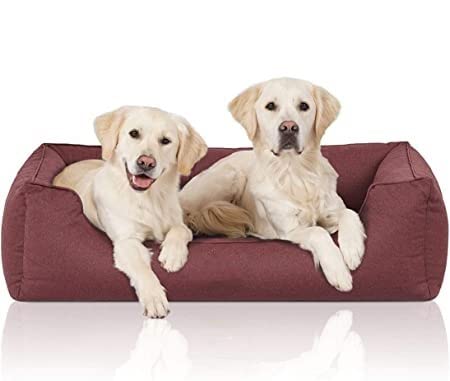Pet Smile Luxurious and Durable Velvet Touch Filled Soft Dual Colour Dog/Cat Bed | Ultra Soft Velvet Luxury Sofa Bed pet Bed for Indoor (XL, Maroon) (B0C4PHRK3P) Amazon Price History, Amazon Price Tracker